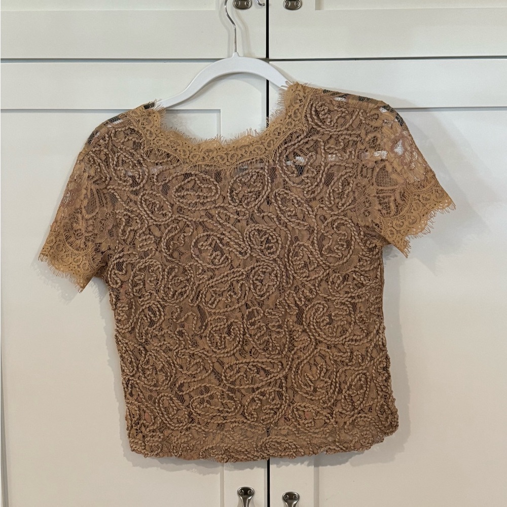 Zara lace design shirt - TRAFALUC